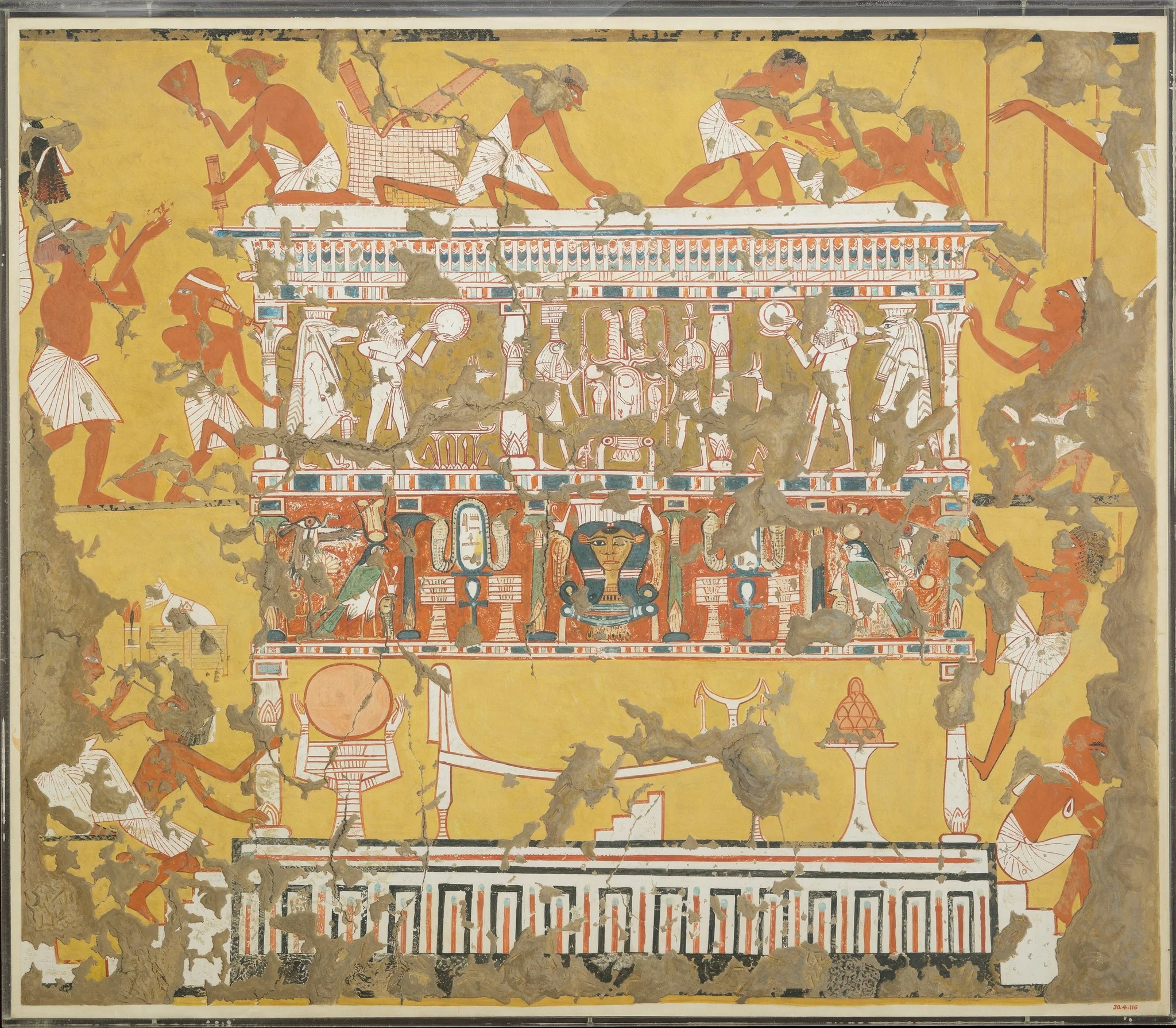 Building a Catafalque, Tomb of Ipuy, by Norman de Garis Davies, unspecified