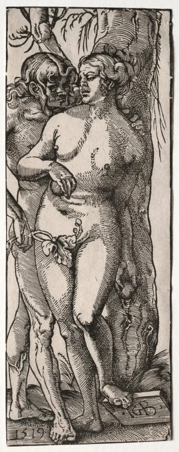 Adam and Eve, by Hans Baldung Grien, 1519