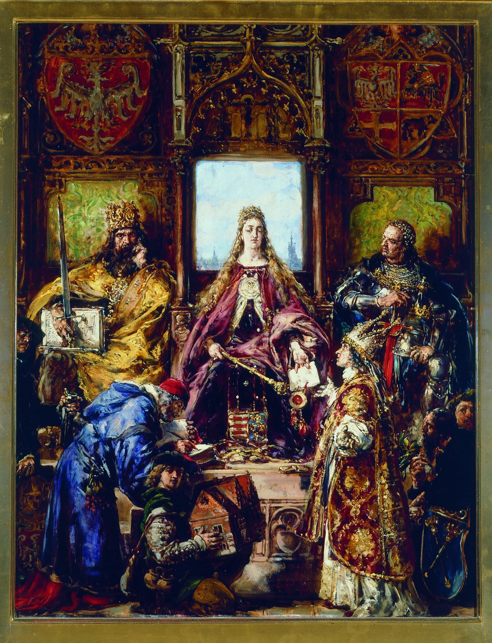 Founding of the Academy, 1361–1399–1400 AD, from the series “History of Civilization in Poland”