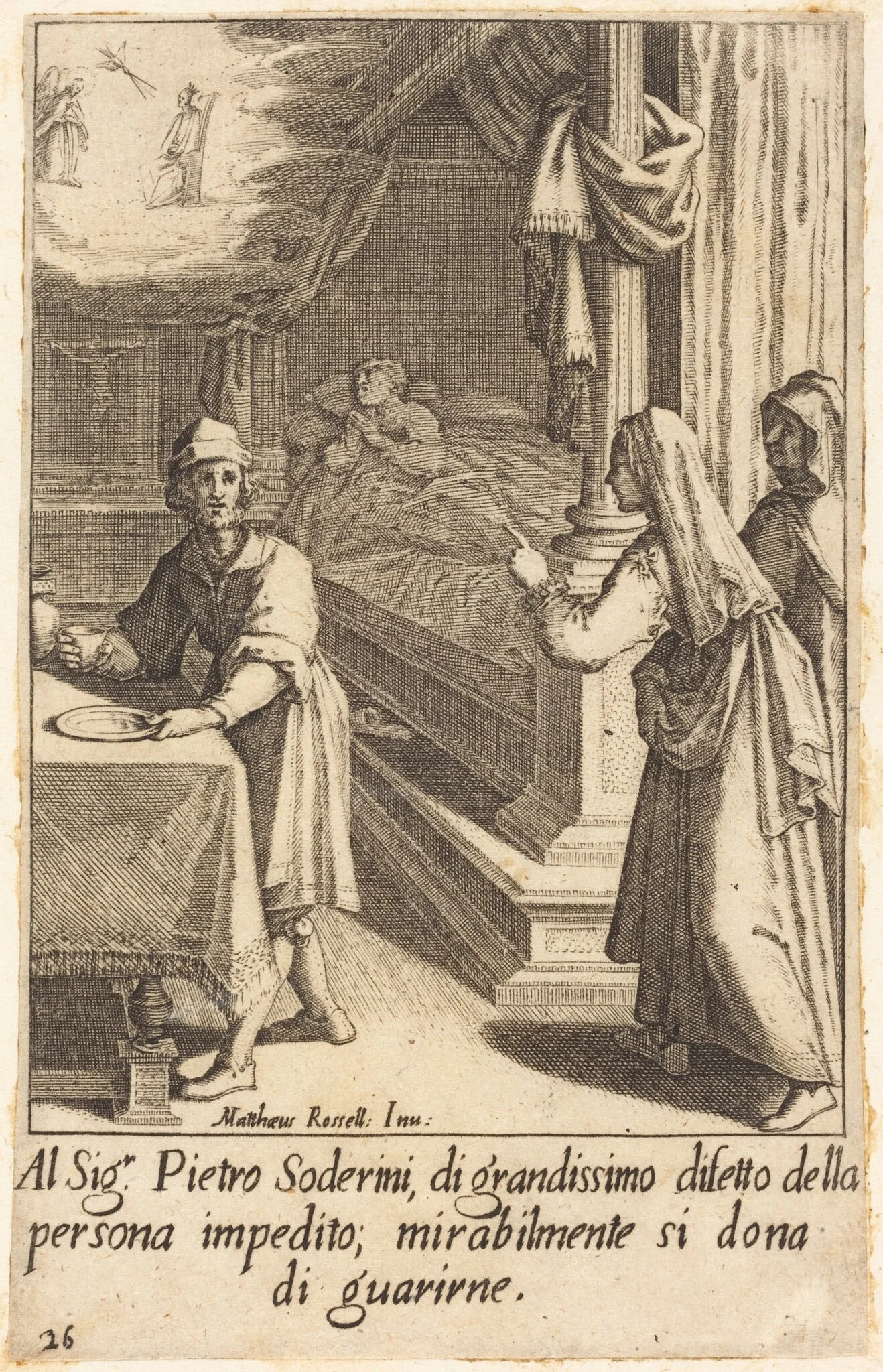 Pietro Soderini, by Jacques Callot, ink, 1619