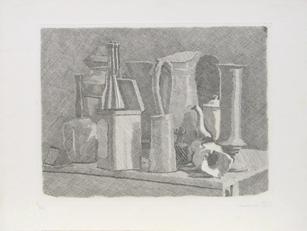 Untitled, by Giorgio Morandi, ink, 1933
