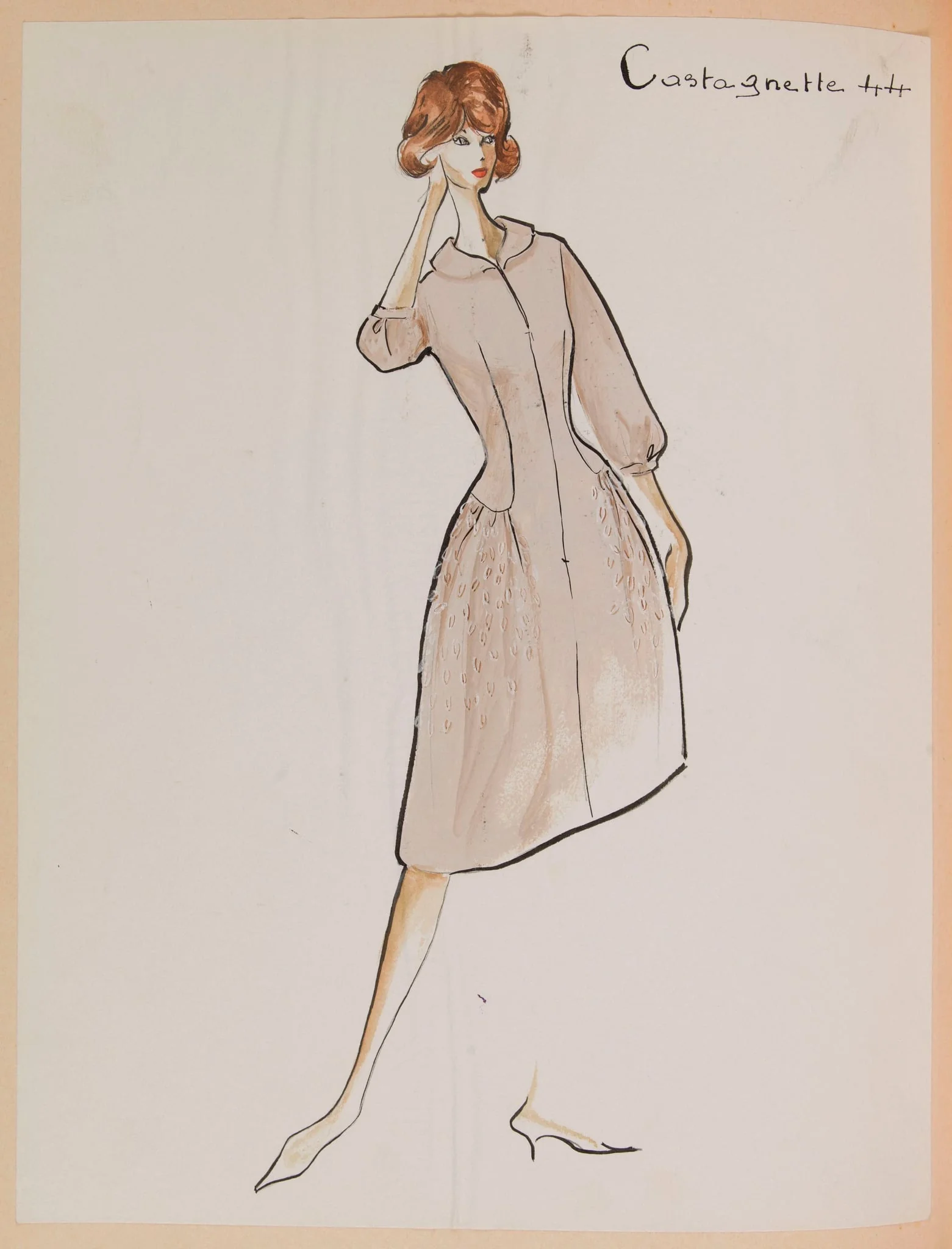 Castagnette, by Carven, 1958