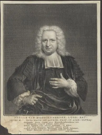 Portrait of Petrus van den Musschenbroek, profesor of philosophy, mathematics and astronomy at Leiden