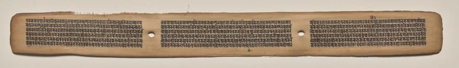Text, Folio 141 (recto), from a Manuscript of the Perfection of Wisdom in Eight Thousand Lines (Ashtasahasrika Prajnaparamita-sutra), by Unknown, unspecified, 14