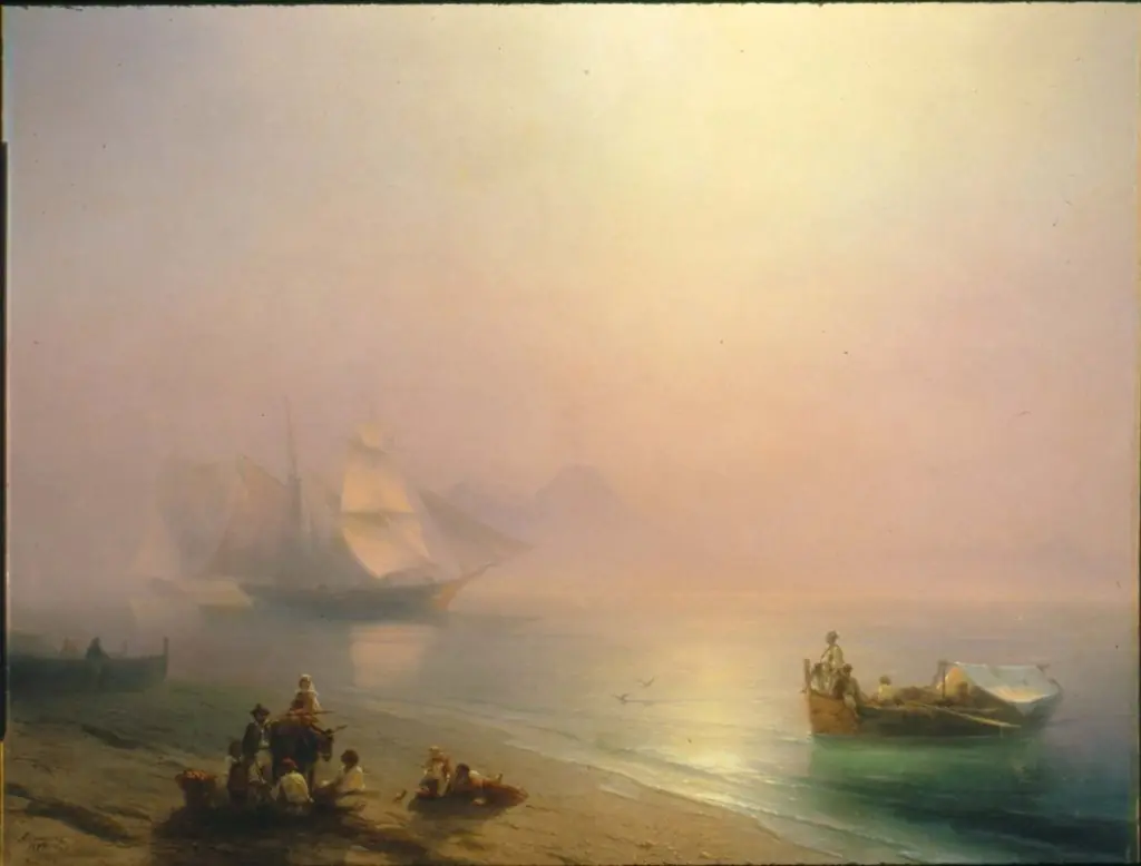 Fishermen and their Families on the Shore of the Bay of Naples