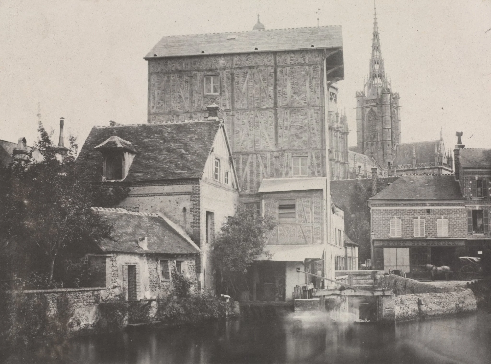 View of Évreux, by Hippolyte Bayard, 1850