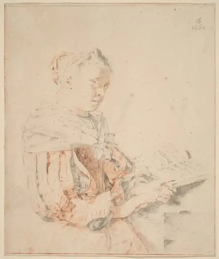 Young Girl at the Keyboard