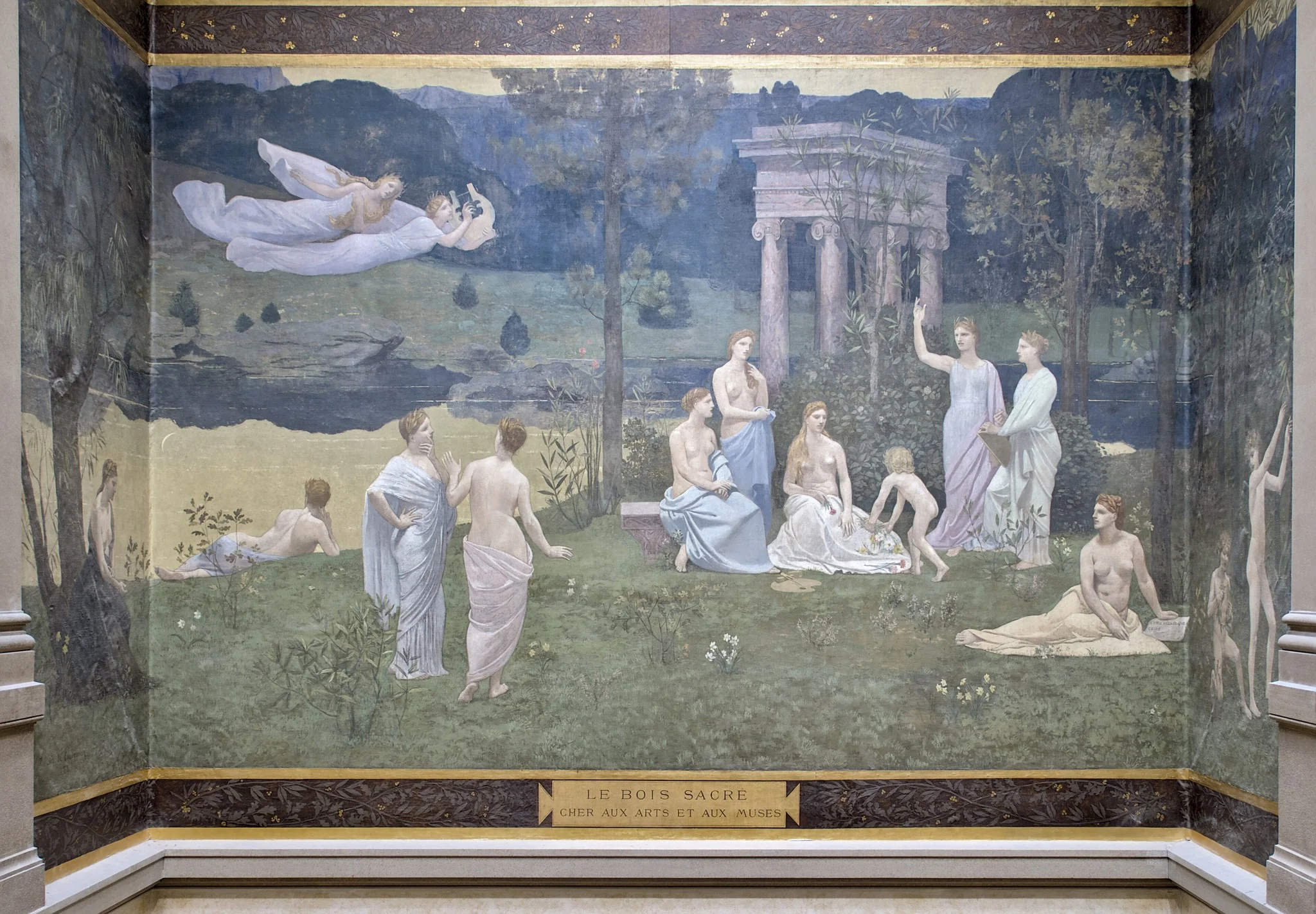 Le Bois sacré cher aux arts et aux Muses, by Pierre Puvis de Chavannes, oil, 1892