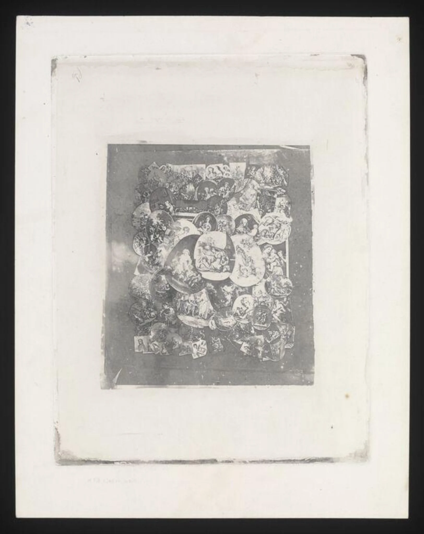 Exp. 670: Composite of oval portrait prints and engravings