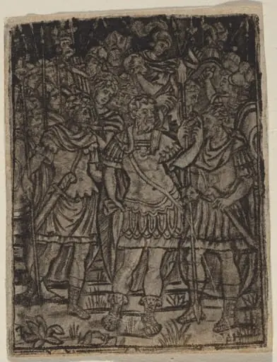Roman General Addressing His Troops