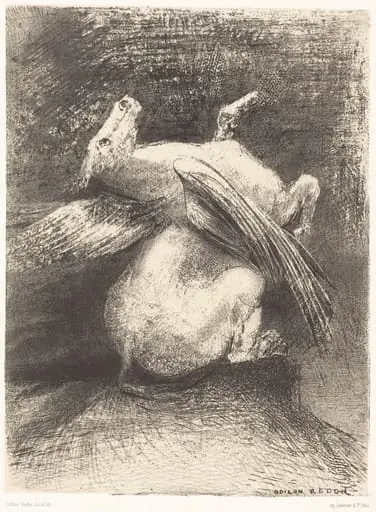 L'Aile impuissante n'eleva point la bete en ces noirs espaces (The impotent wing did not lift the animal into that black space
