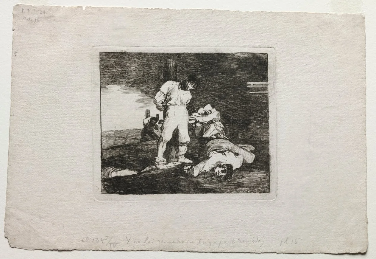 The Disasters of War:  And There's No Help for it, by Francisco Goya, 1815