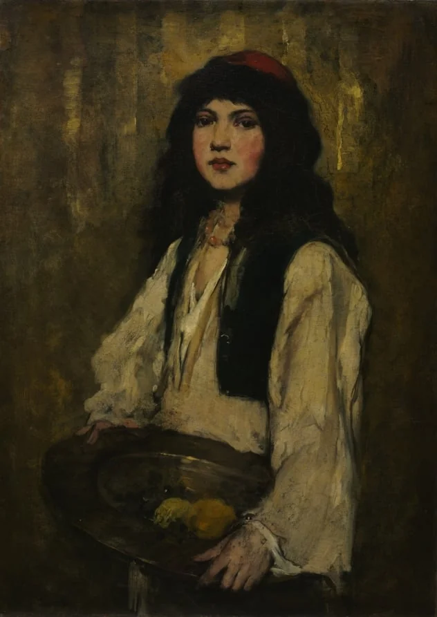 The Venetian Girl, by Frank Duveneck, unspecified, 1880