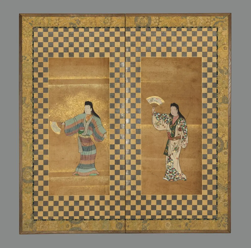 Screen of Two Dancers (Bugi zu byōbu)