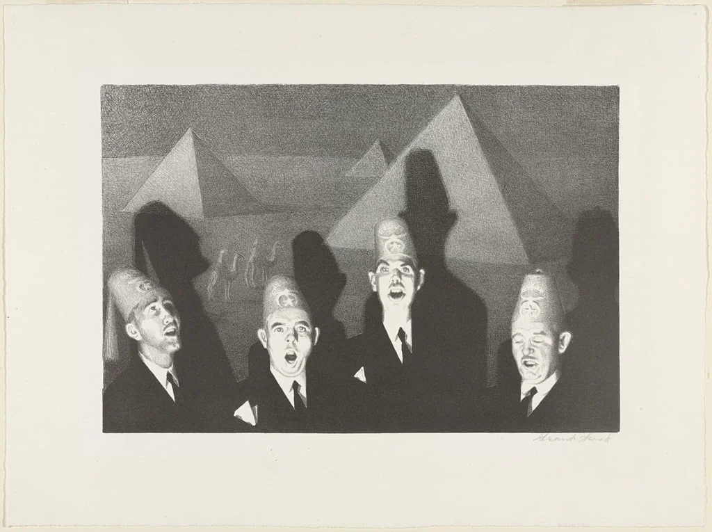 Untitled, by Grant Wood, ink, 1933