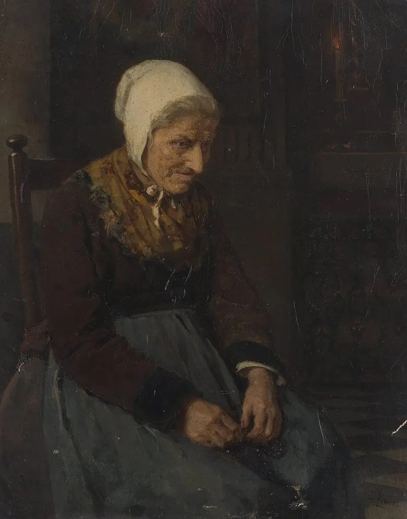 Old Woman seated on a Chair