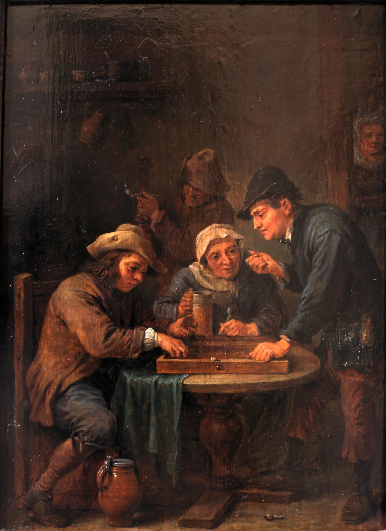 Trictrac players, by David Teniers the Younger, unspecified, 1660