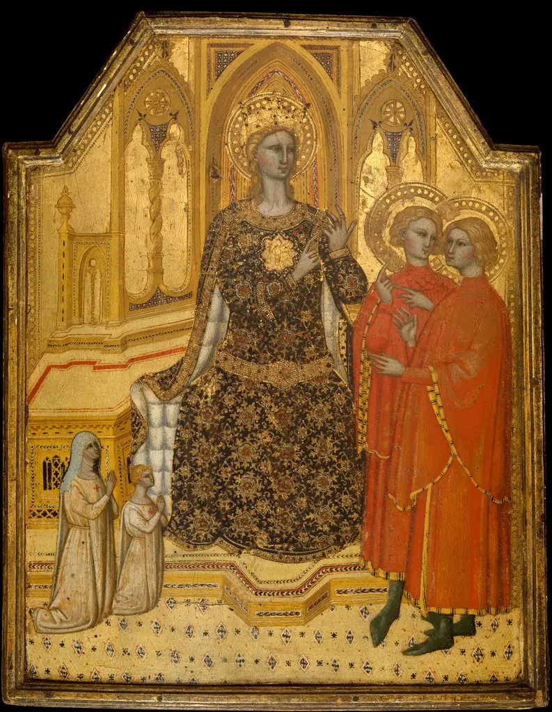 Saint Catherine Disputing and Two Donors