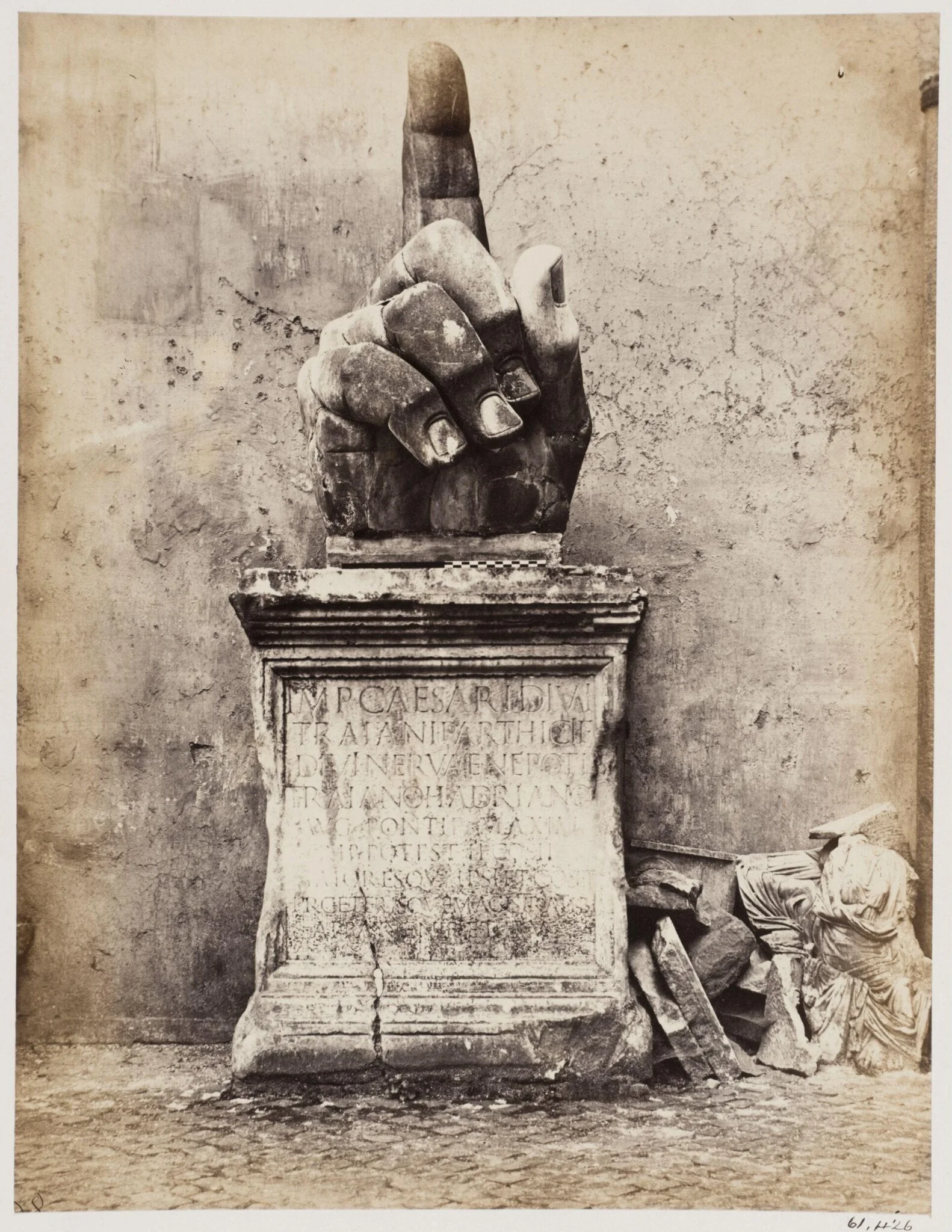 Sculpture - Colossal Hand in the Courtyard of the Palazzo de' Conservatori on the Capitol