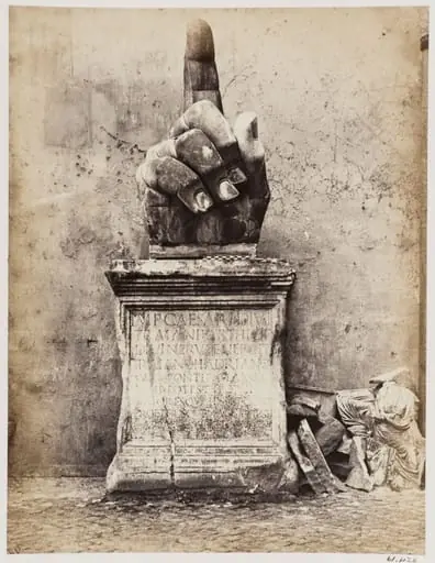 Sculpture - Colossal Hand in the Courtyard of the Palazzo de' Conservatori on the Capitol