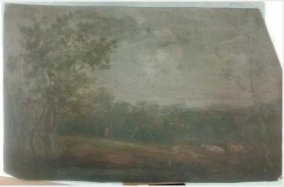 Figures on a Hill, by William Howis senior, unspecified, 1853