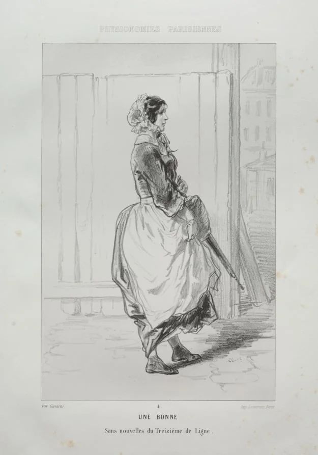 Une Bonne, by Paul Gavarni, 1857