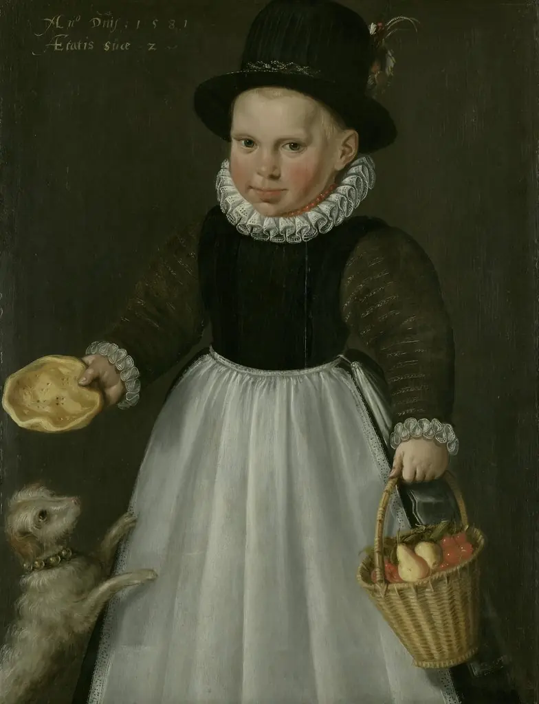 Portrait of a boy aged two
