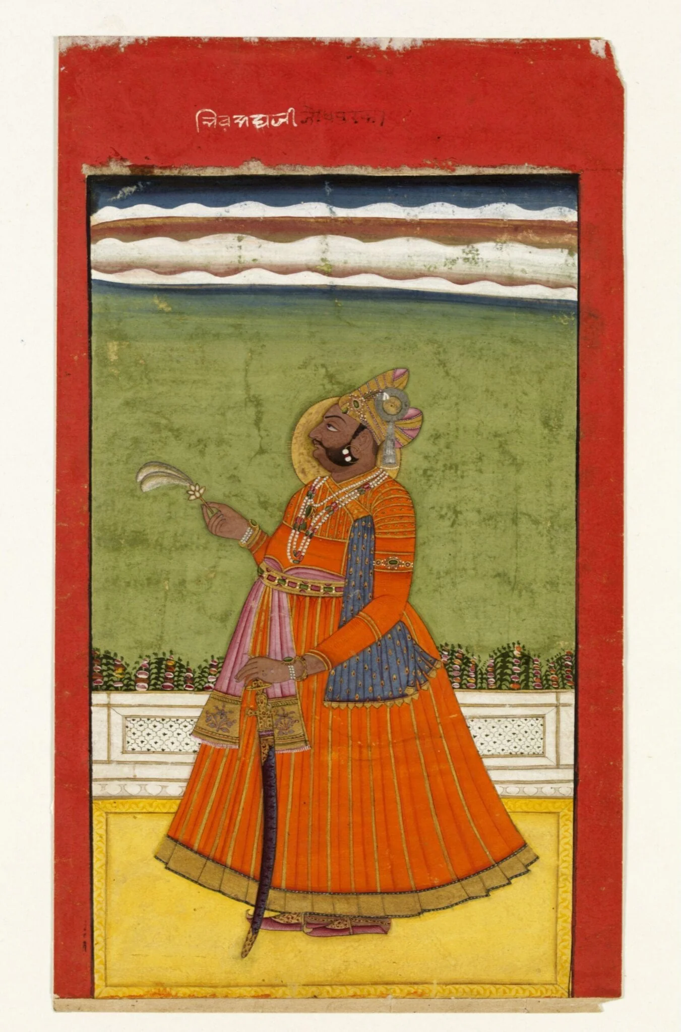 Raja Bhim Singh, by Unknown, paint, 1800