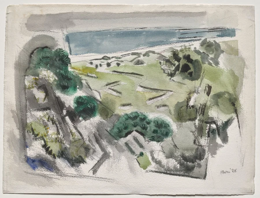 On Morse Mountain, No. 6, Maine, by John Marin, 1928