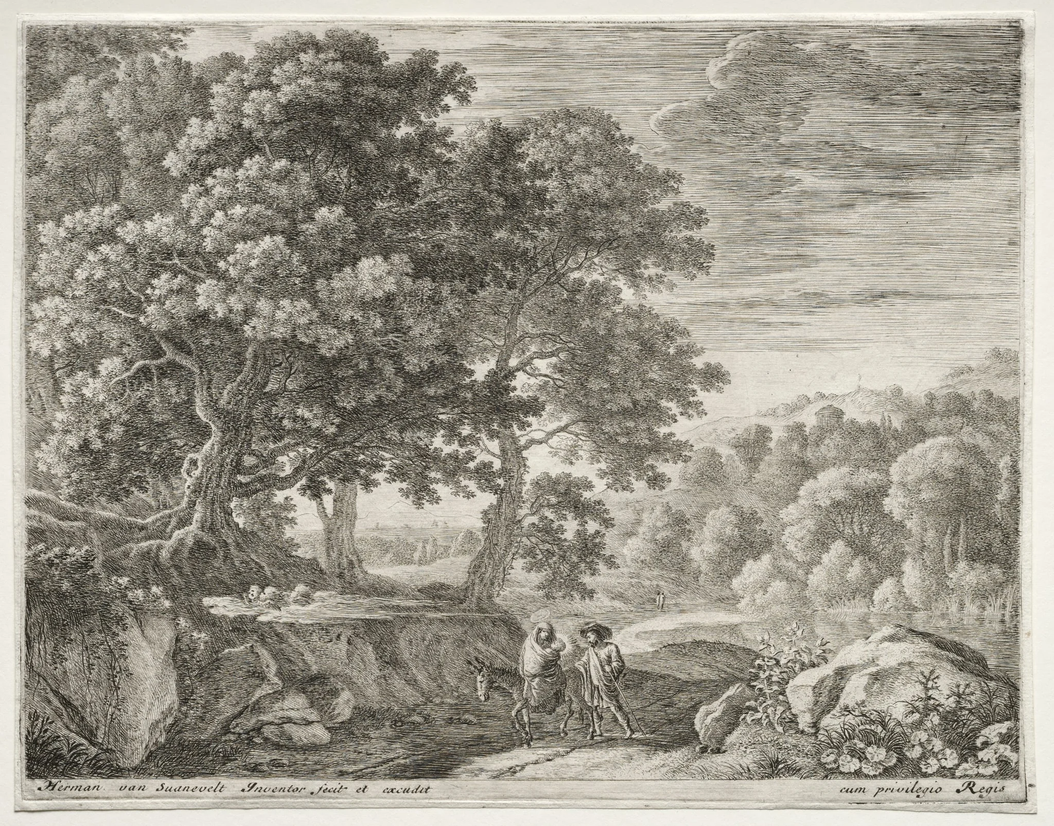 The Flight into Egypt, by Herman van Swanevelt, 1653