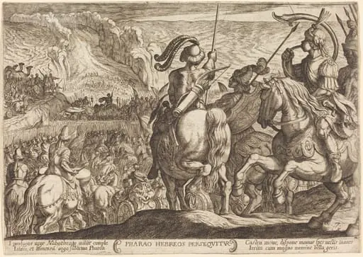 The Egyptians Pursue the Israelites