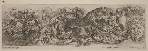 Ornamental Frieze with Leopard