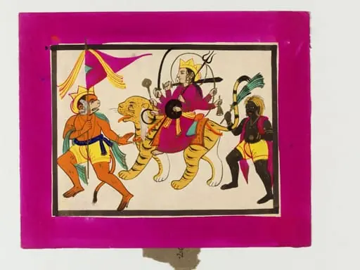 Durga, Hanuman and Shiva