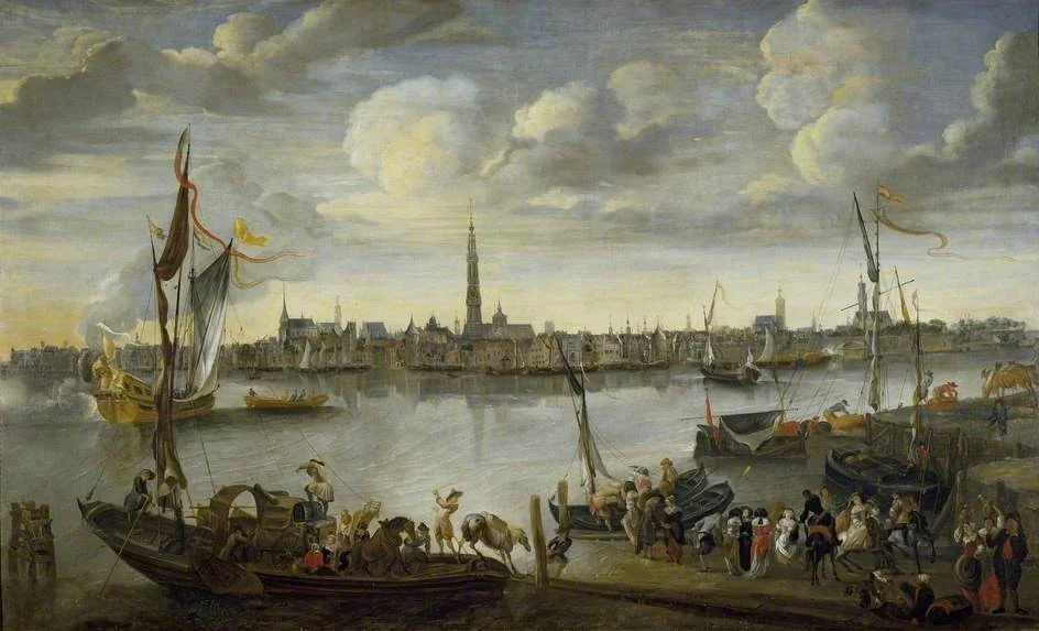 View of the Roads of Antwerp from the West Bank