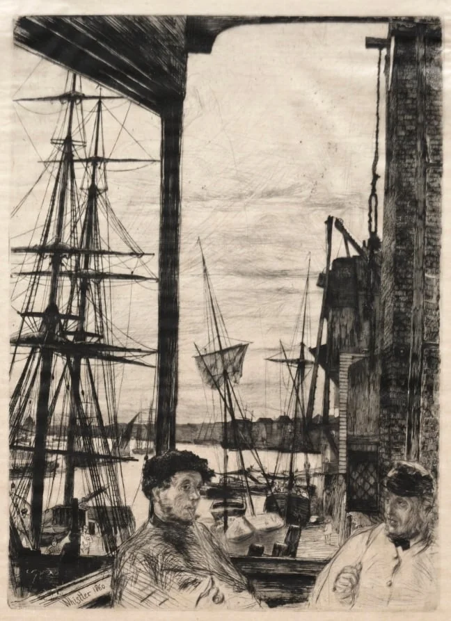 Rotherhithe, by James McNeill Whistler, 1860