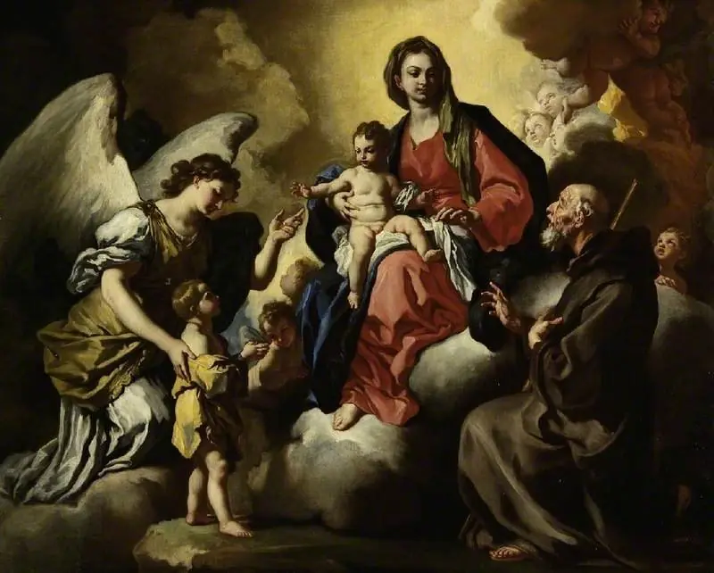 The Virgin and Child, with a boy presented by his Guardian Angel, and S. Francesco Di Paola