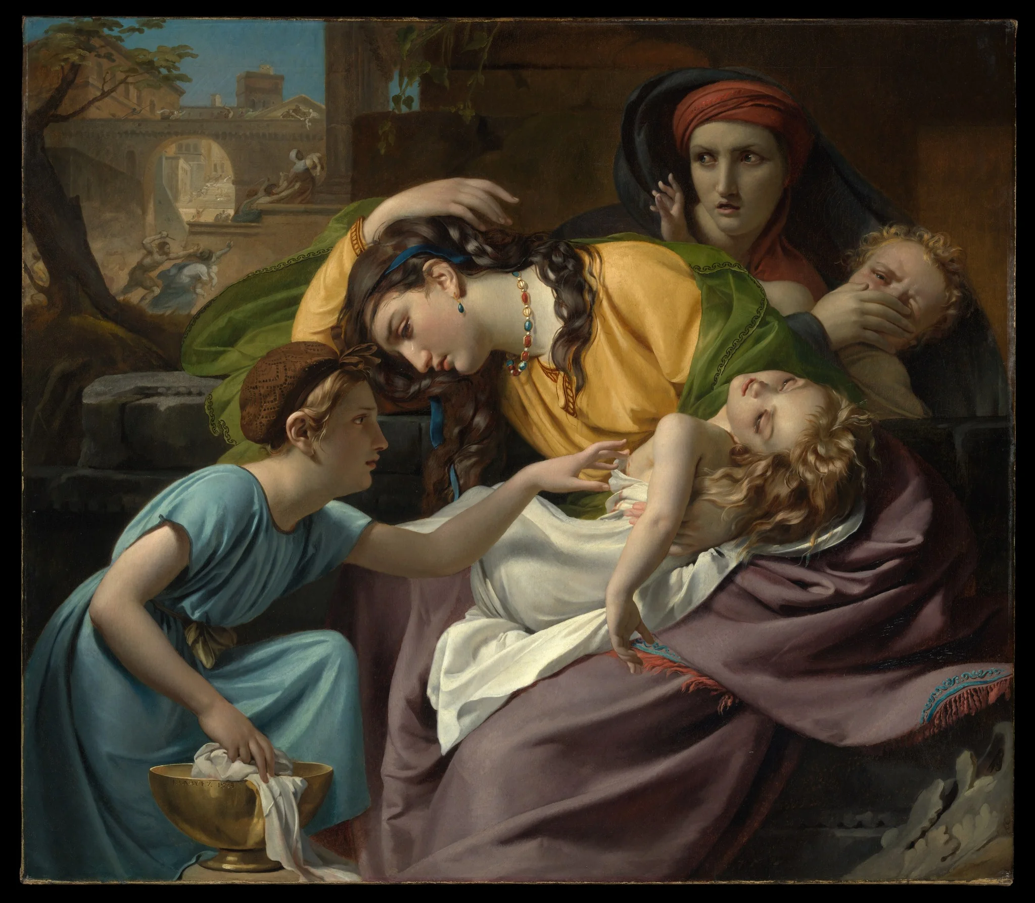 The Massacre of the Innocents, by François-Joseph Navez, oil, 1824