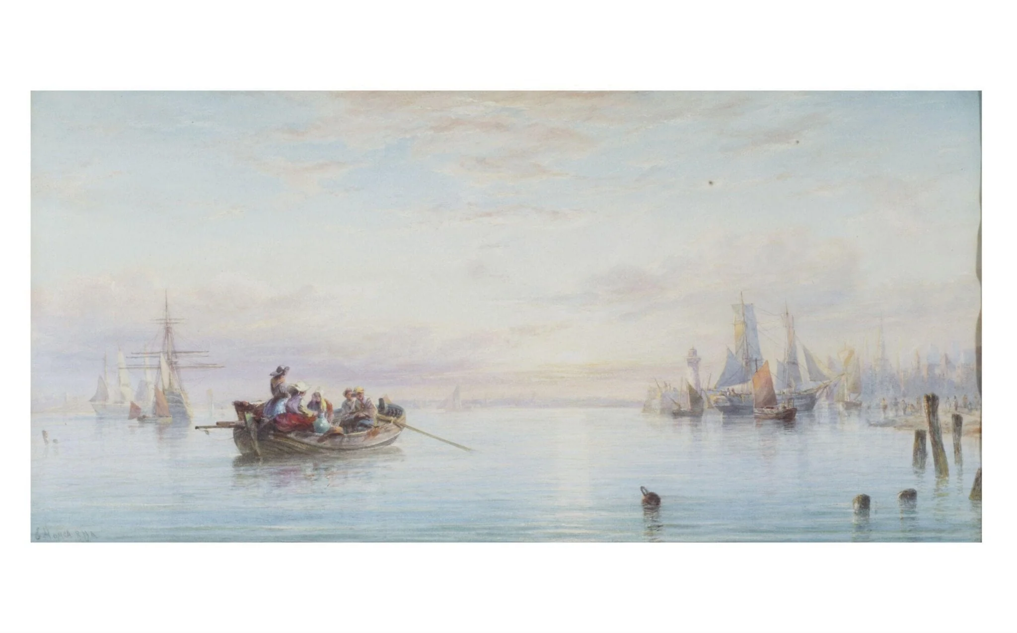 St. Malo, by Edwin Hayes, watercolor, 1862