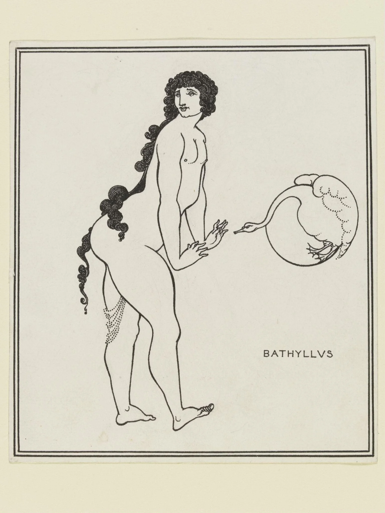 Bathyllus in the Swan Dance, by Beardsley, 1896