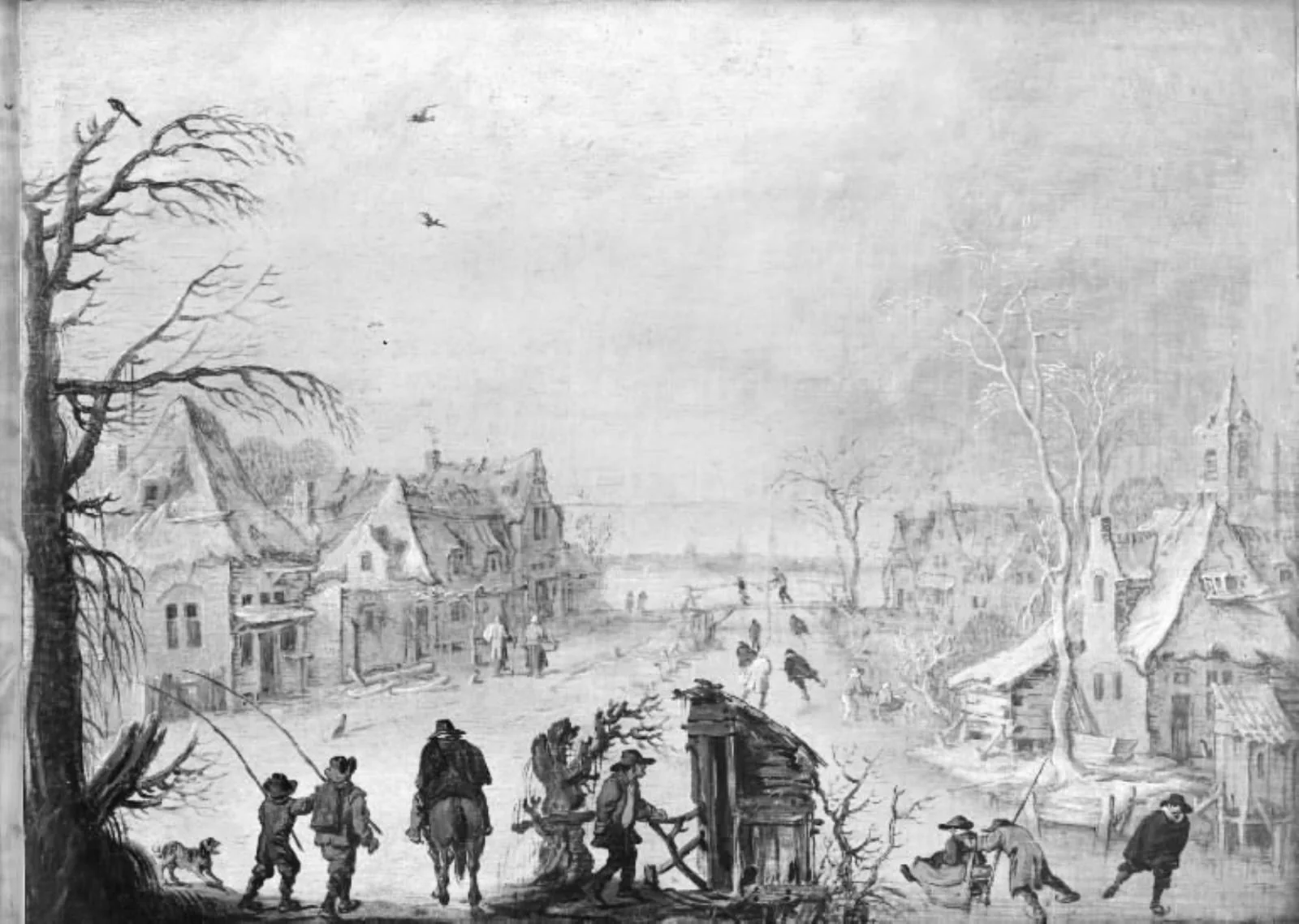 Winter Scenery, by Unknown, 1625