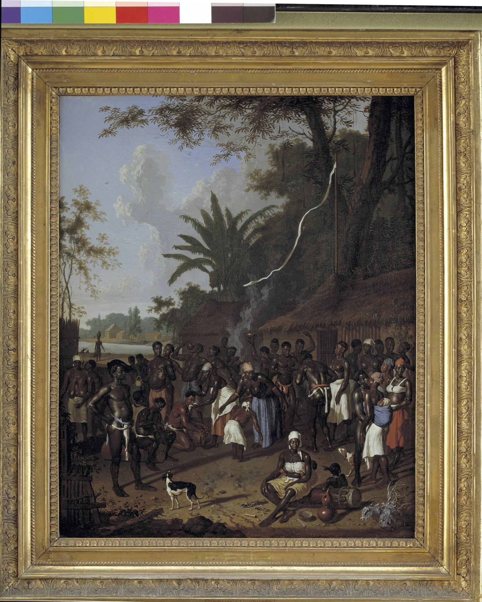 Ritual Slave Party on a Sugar Plantation in Surinam, by Unknown, 1750