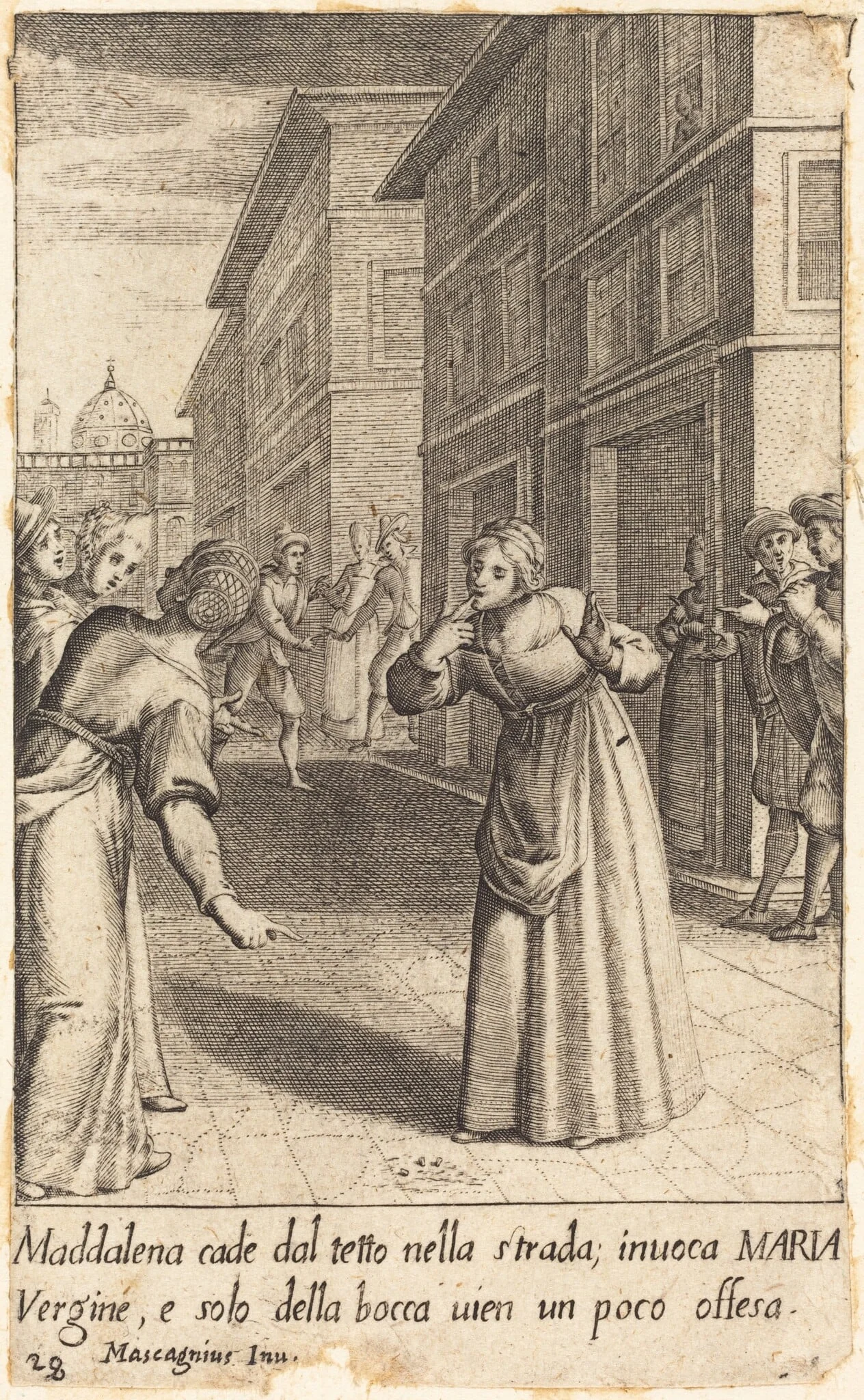 Maddalena, by Jacques Callot, ink, 1619