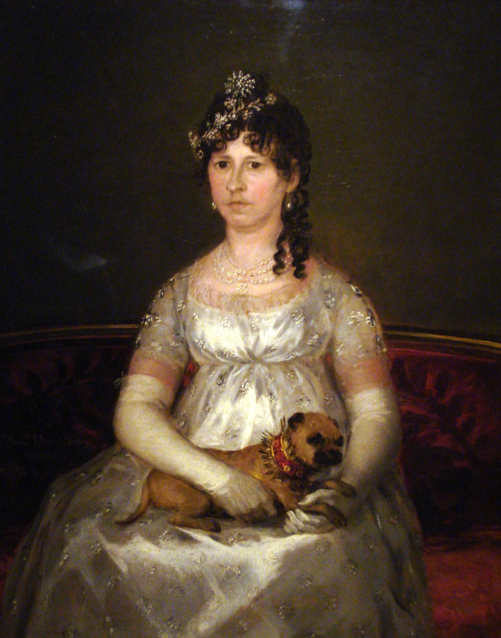 Portrait of Francisca Vicenta Chollet y Caballero, by Francisco Goya, oil, 1806
