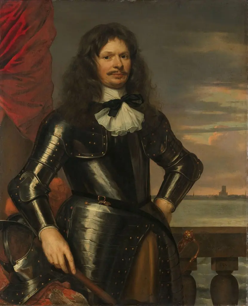 Portrait of Johan van Beaumont. Colonel in the Holland guards and commander of Den Briel