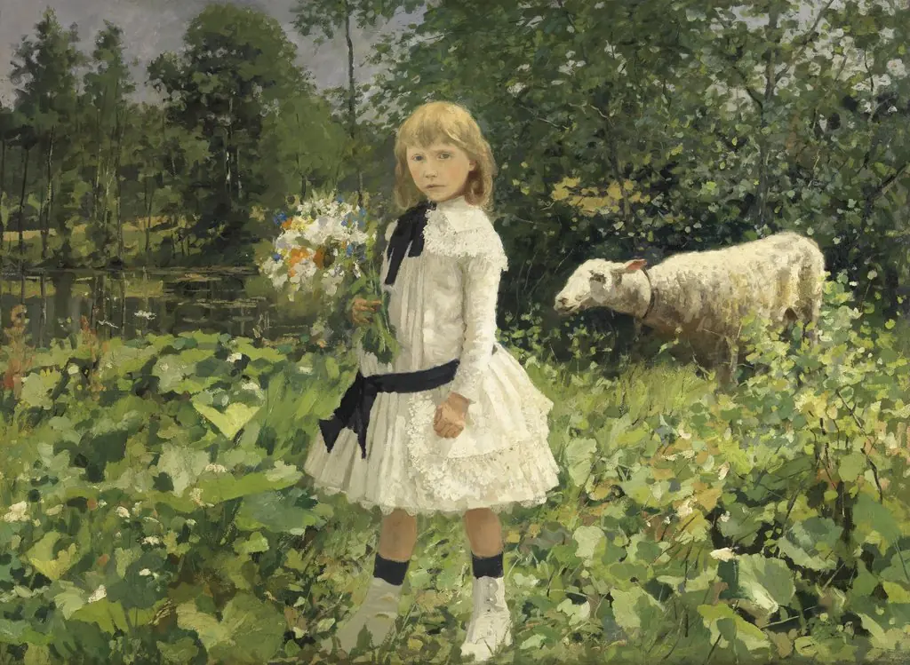 Miss Strobbe in a Park