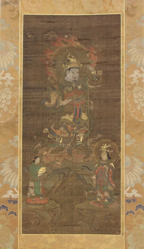 Mount Kurama Mandala: Bishamonten Triad (Kuramayama mandara: Bishamonten sanzonzō)