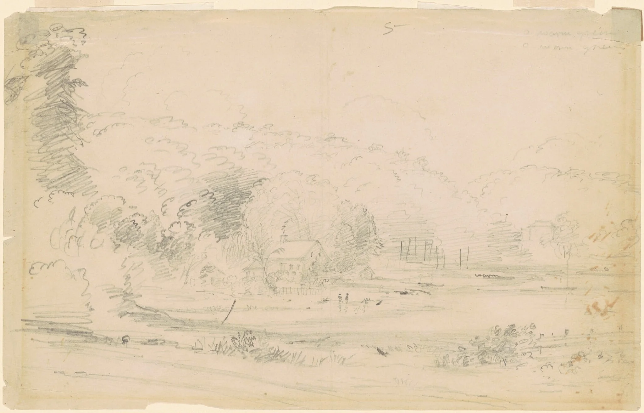 Long Island, New York, by William Sidney Mount, graphite, 1854