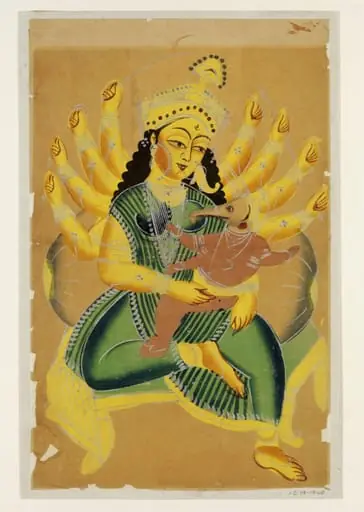 Durga and Ganesha