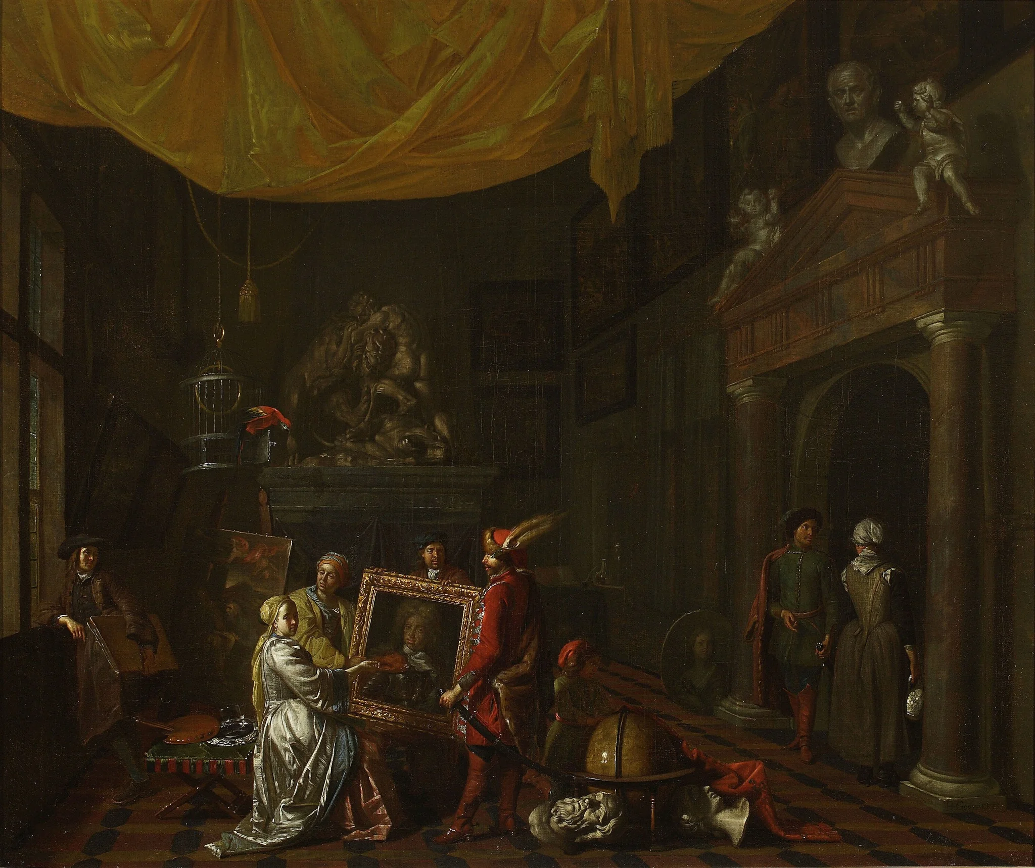Visit to the painter's studio