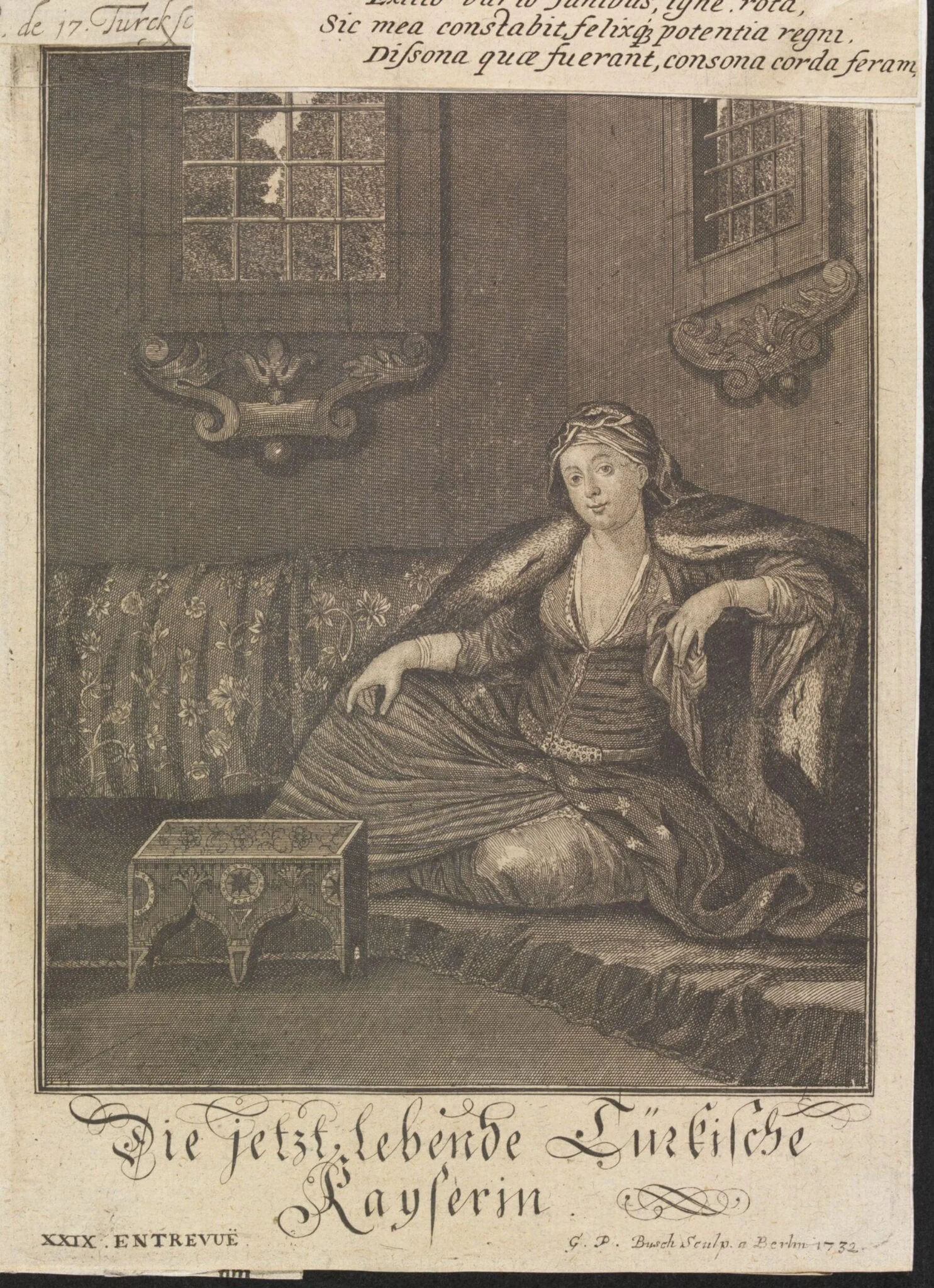Turkish sultans, sultanas and other historical figures, by Wilhelm Busch, 1732